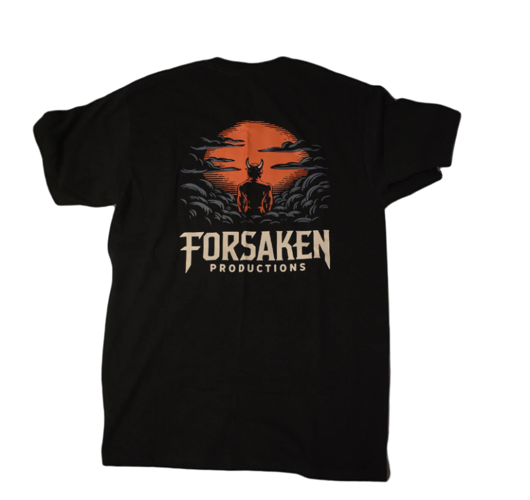 Demon Sunset Tee Black